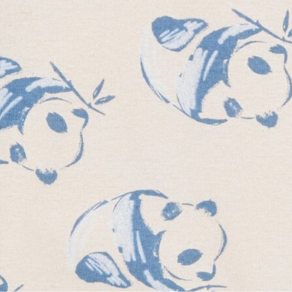 Carters Newborn Baby 2-Pack Sleeper Gowns Panda Print and Striped Print - Picture 4 of 7